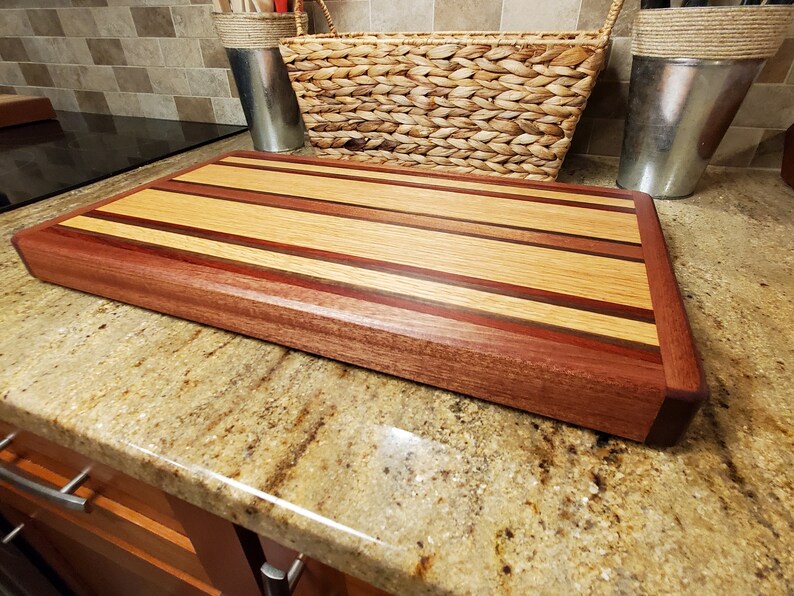 Red Oak Edge Grain Cutting Board Custom Cutting Boards Etsy