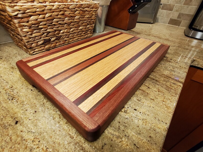 Red Oak Edge Grain Cutting Board Custom Cutting Boards Etsy