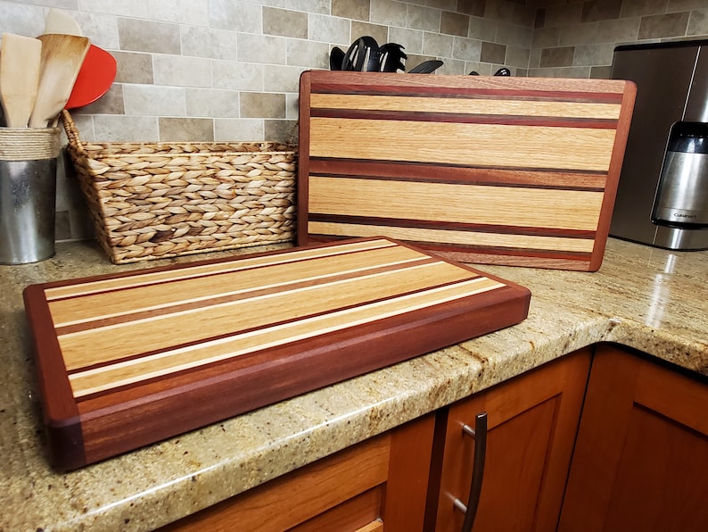 Red Oak Edge Grain Cutting Board Custom Cutting Boards Etsy