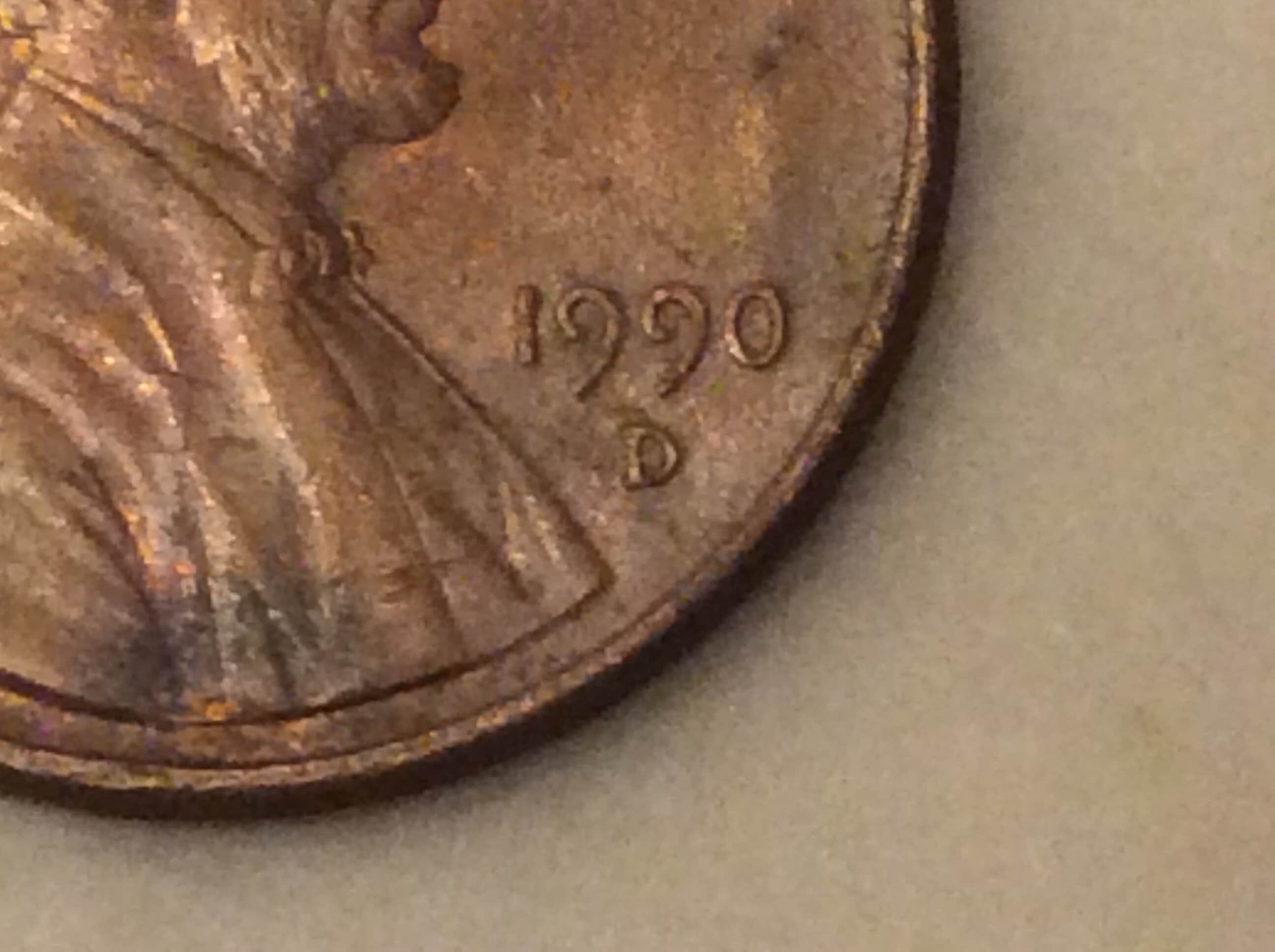 1990 D Penny Rare Nice Specimen - Etsy - How Much Is A 1990 D Penny Worth
