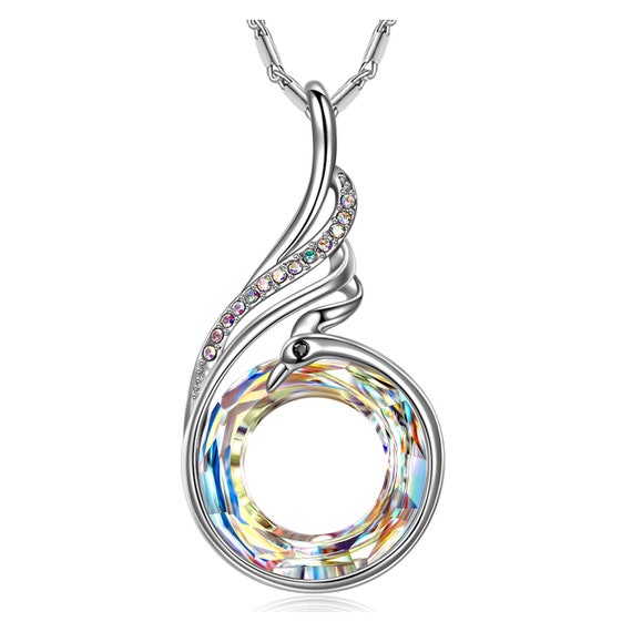 Aurora borealis phoenix necklace deals