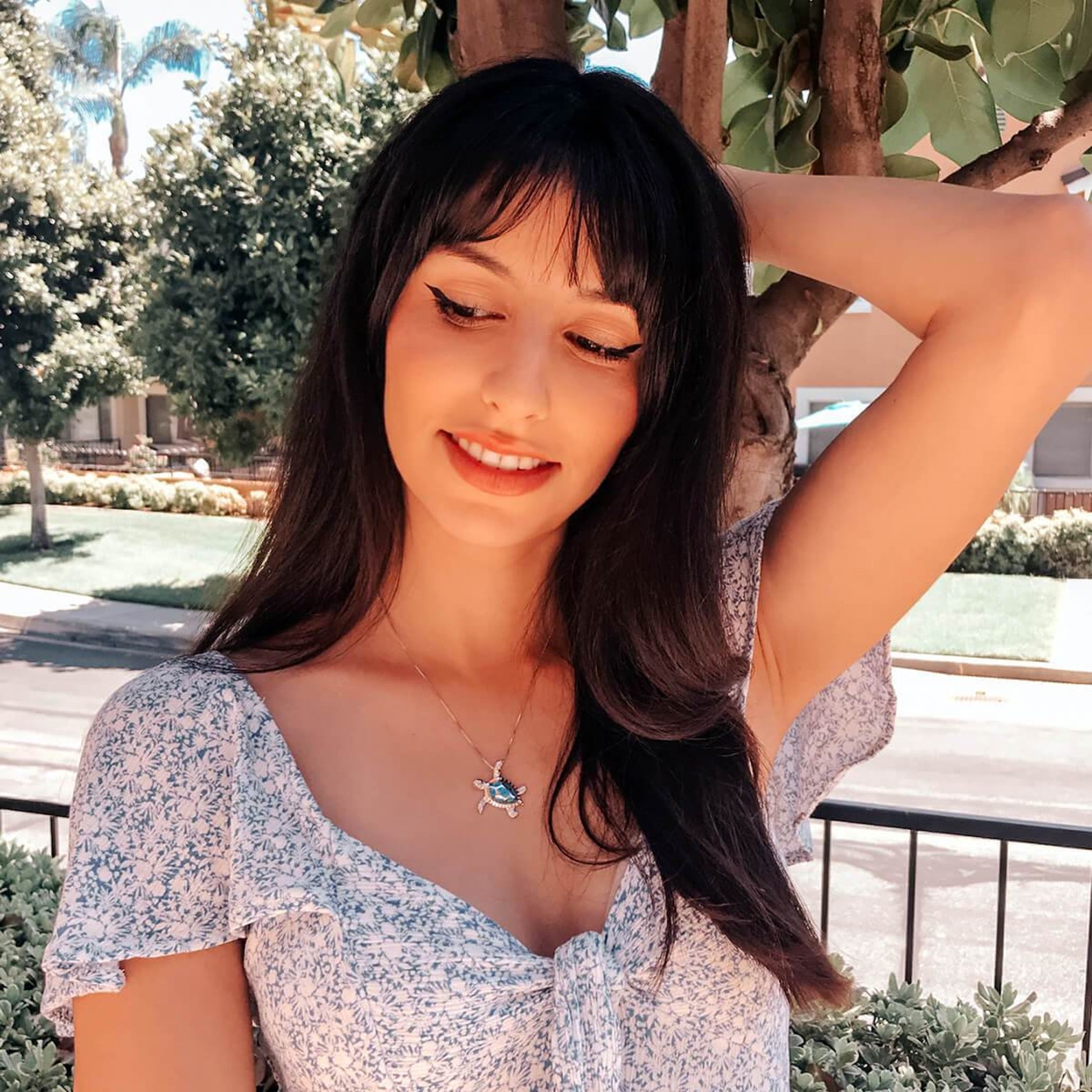 Blue Opal Sea Turtle Necklace Silver and Blue Turtle Etsy