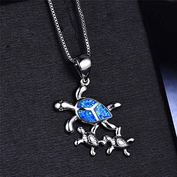 Turtle hotsell family necklace