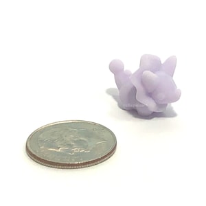 Tiny Funceratops Miniature Dollhouse Toy Resin 3D Printed Kawaii Figurine Micro Mini