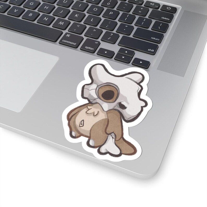 Cubone Kawaii Cutie Fanart Die-cut Vinyl Sticker 4in - Etsy