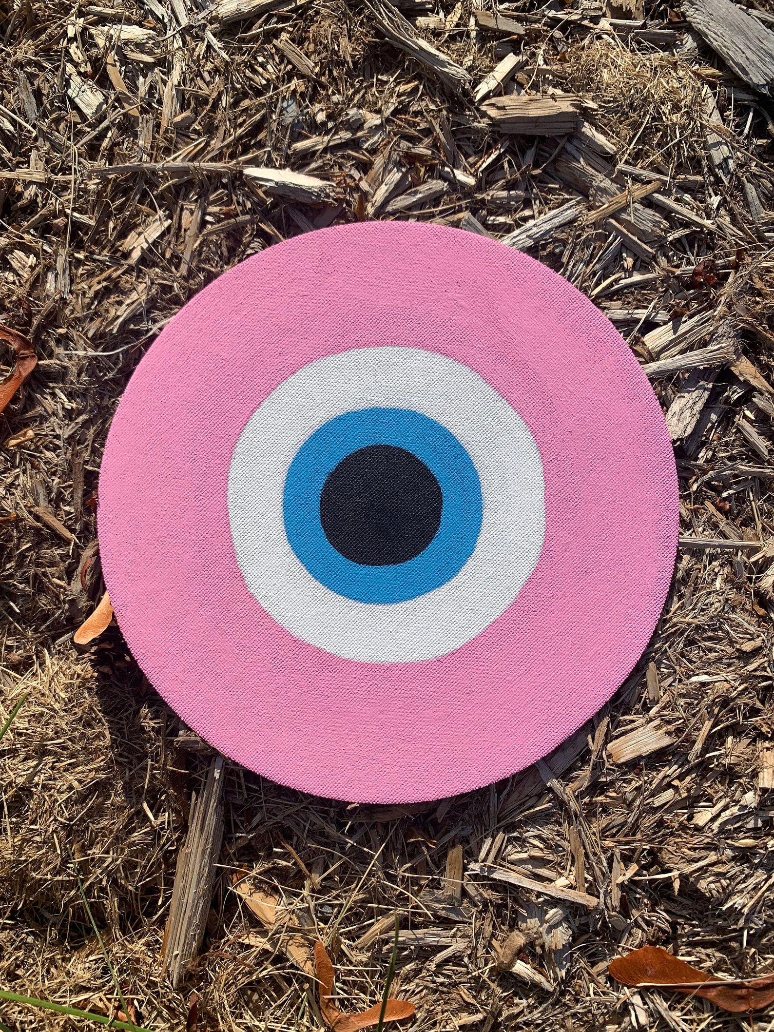 Evil Eye Painting for Protection 20x20cm Flat Canvas | Etsy