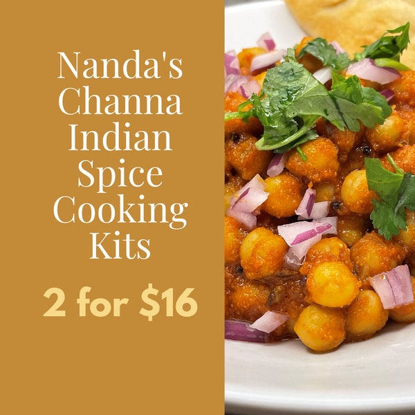 Nanda's Channa Masala Spice Kit to Make Authentic Indian Food At Home (2 for 16 special)