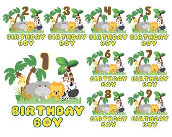 Download Safari Birthday Svg Etsy