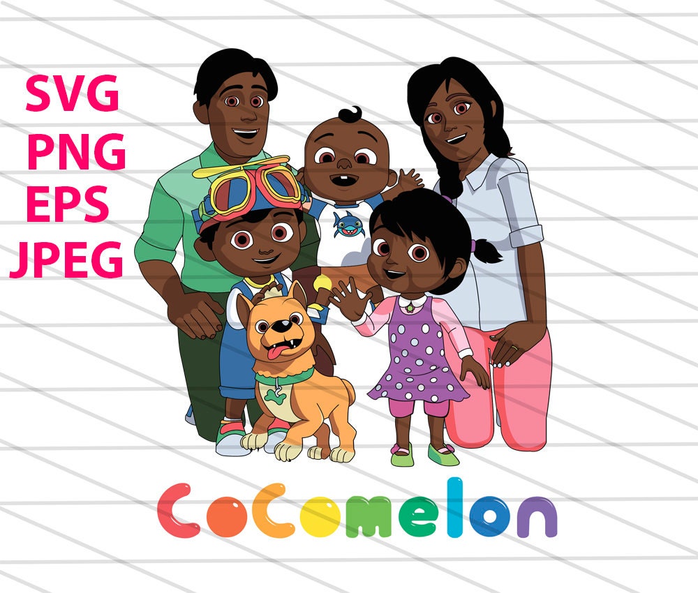 African-American Cocomelon Cocomelon Family Logo | Etsy