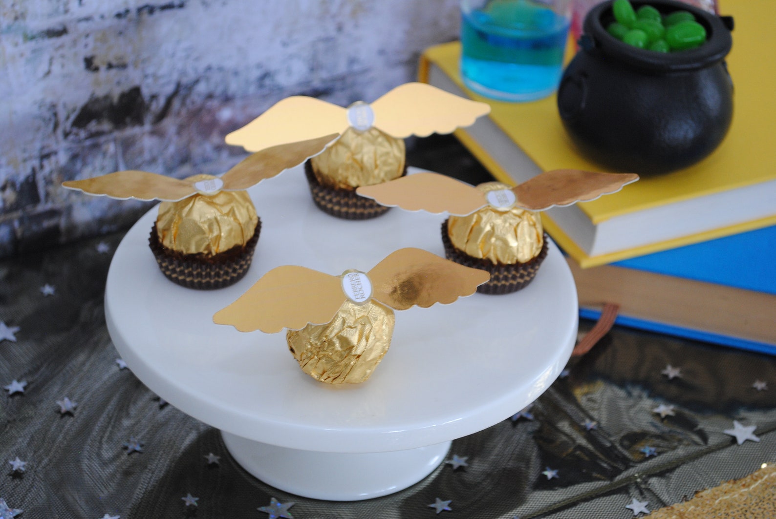 Harry Potter Golden Snitch Wing Tags Ferrero Rocher - Etsy