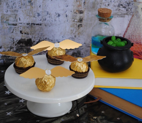 Cobee Lot De 40 Décorations De Gâteau En Forme D'ailes Dorées Pour Fête De Magicien - Décoration Gâteau Pour Fête Sur Le Thème Du Magicien