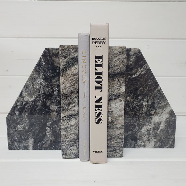 Granite Bookends/Vinyl Record holder