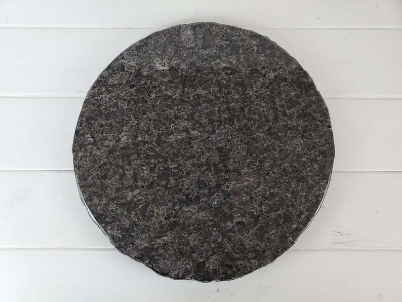 16 Granite Lazy Susan/turntable/table Top/ With Broken Etsy