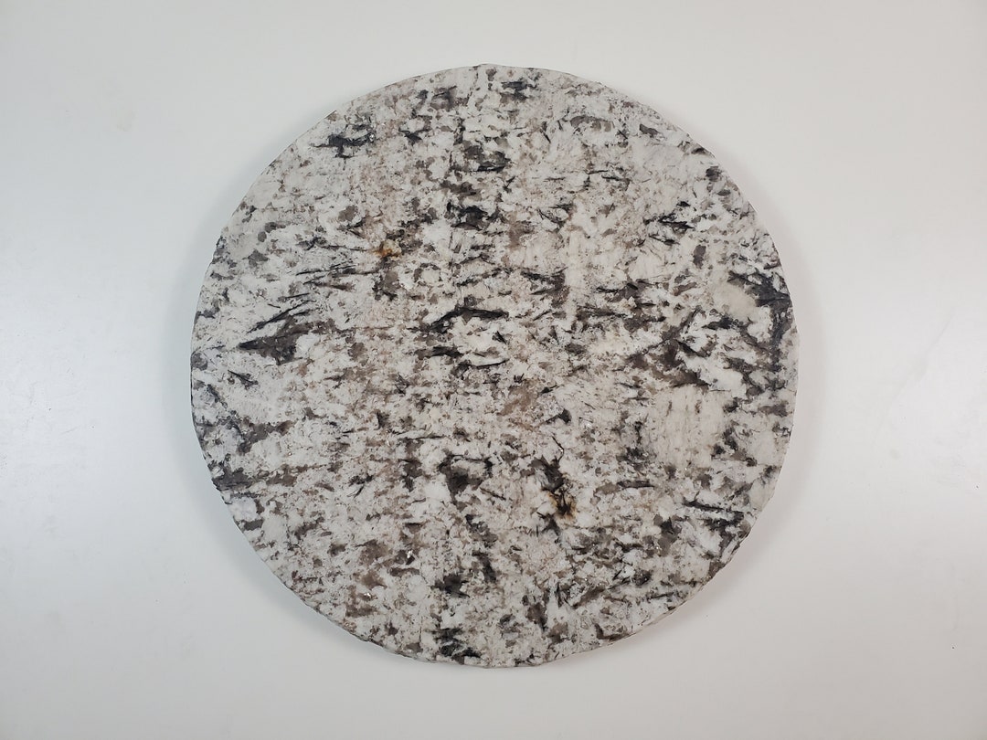 22 Granite Table Top/lazy Susan/turntable/table Top/ With Broken Edge