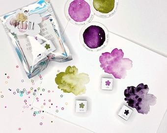 Aquarelle artisanale Set Vessna