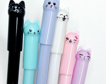 Stylos gel chat kawaii