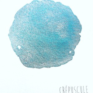 Aquarelle artisanale Crépuscule image 2