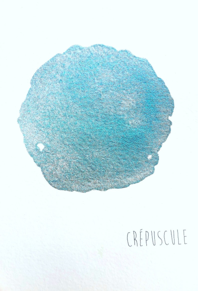 Aquarelle artisanale Crépuscule image 2