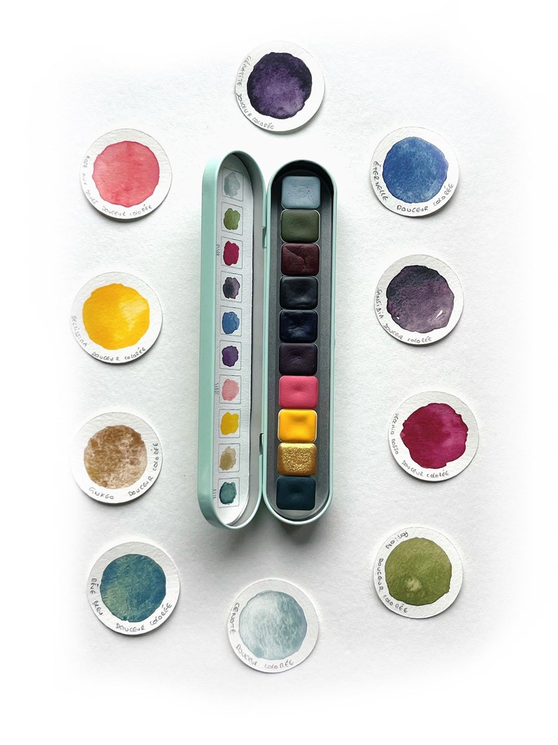 Aquarelle artisanale Set Il était une fois image 1