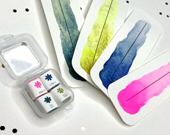 Artisanal watercolor Fascination set 1/4 half pans