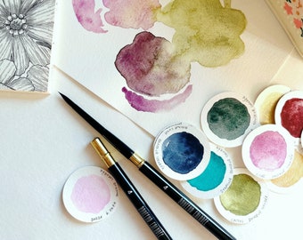 Travel watercolor brush size 4