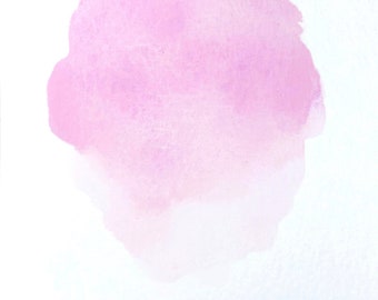 Handmade watercolor cotton candy