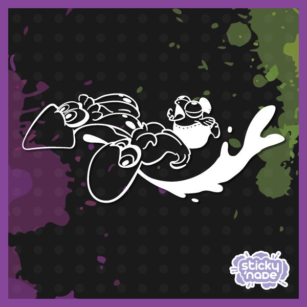 Inkling, Octoling e SmallFry - Decalcomania Splatoon