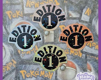First Edition Stamp - Pokemon TCG Sticker