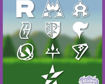 Logo schurkenteam - Pokemon-sticker