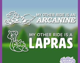 Mi otro vehículo es un... - Calcomanía de Pokémon