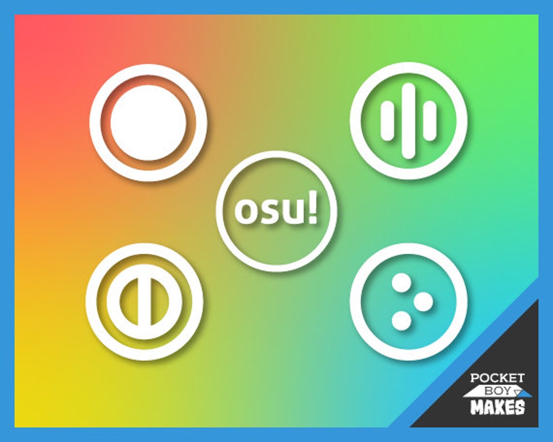 Osu Game Mode Decals Etsy