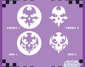 Sticker Reaper&#39;s Game Player Skull - Sticker Néo/TWEWY