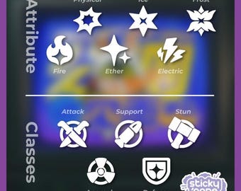 Class & Attribute Decal - Inspired by Zenless Zone Zero