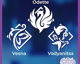 Snezhnaya Character Constellation - Genshin Impact Decal