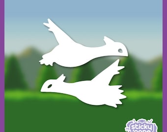 Latios & Latias-silhouetten (set) - Pokemon-sticker
