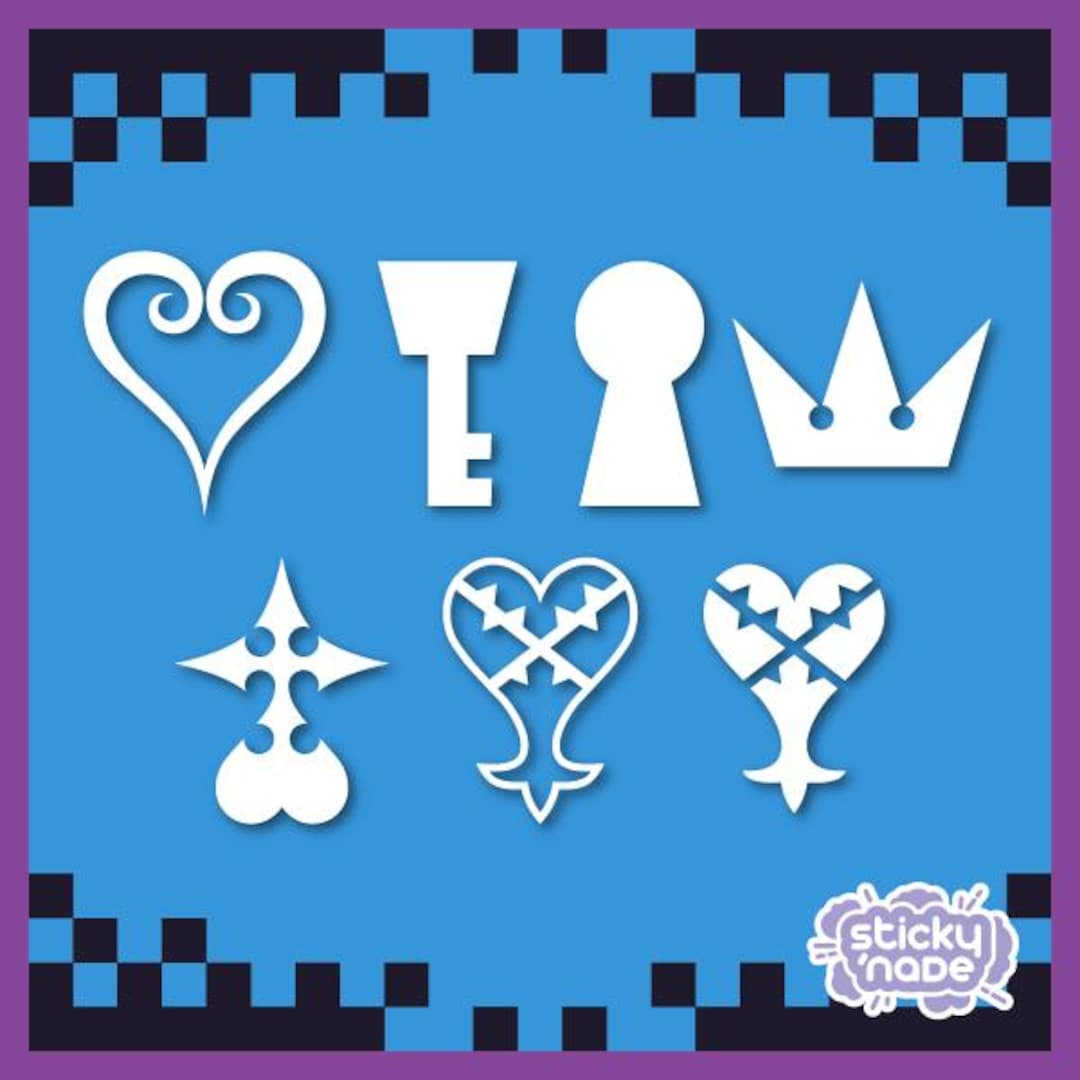 Kingdom Hearts-inspired Symbol Decals - Etsy