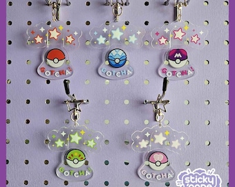 GOTCHA Pokeball Swinging Charm