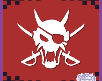 Calcomanía Goromaru inspirada en piratas yakuza