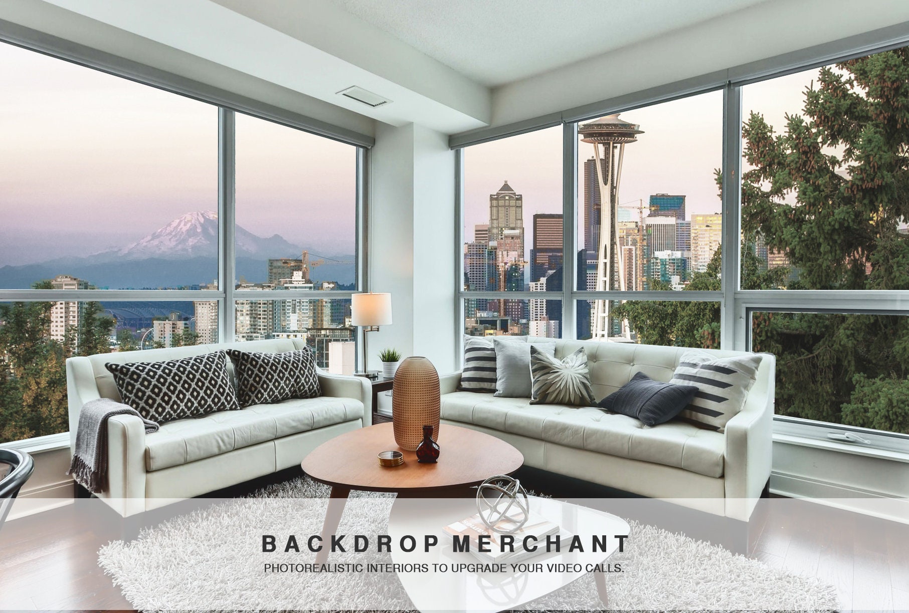 Zoom Background SALE Living room in Seattle High Quality | Etsy