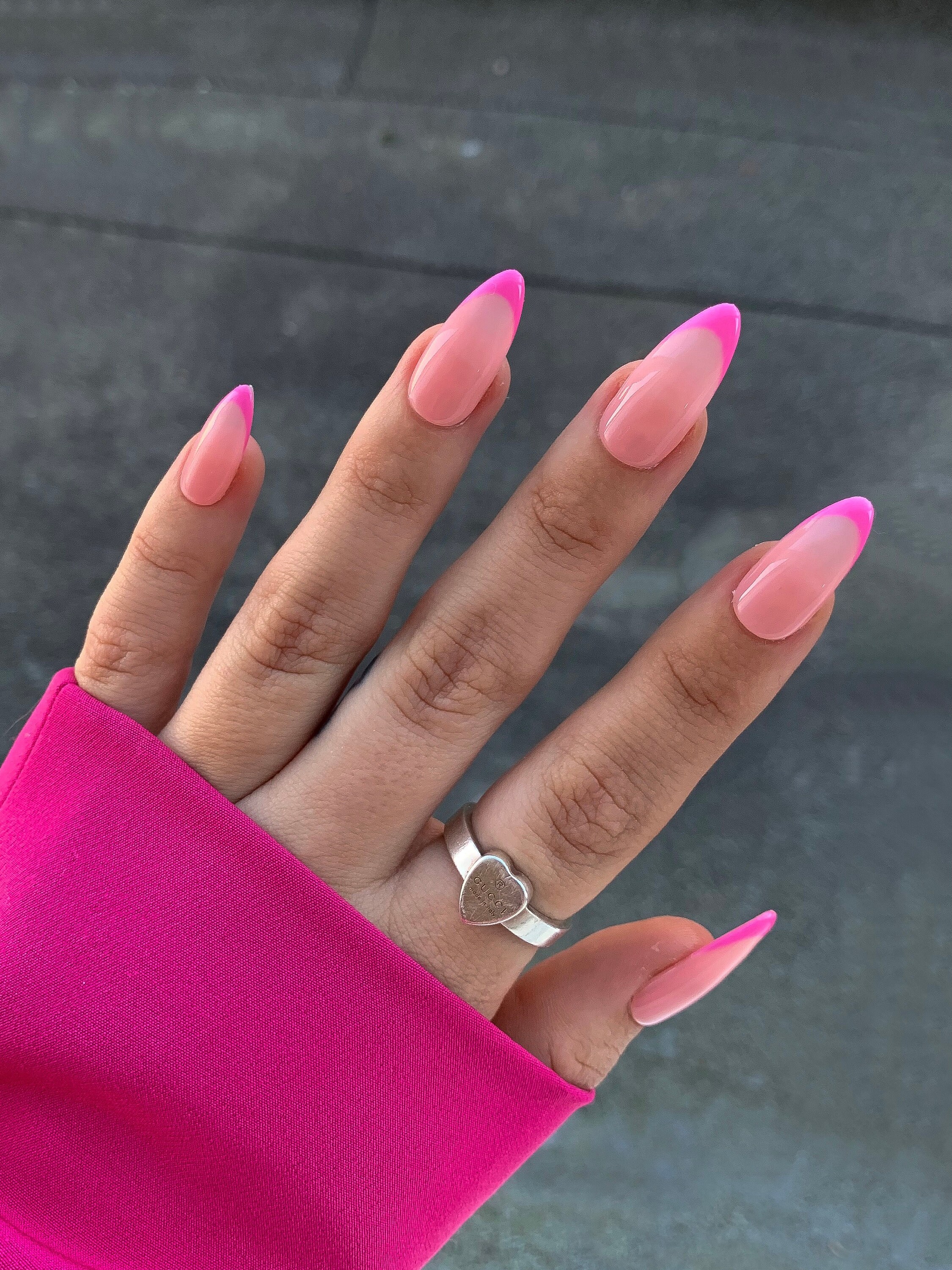 LIVIA FRENCH TIP Press On Nails Etsy