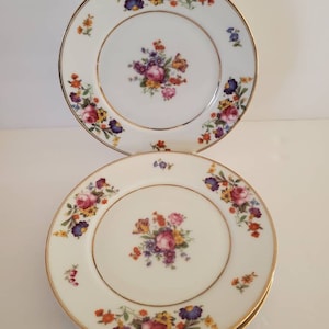 4 Salad Plates Edelstein Bavaria China #4991 Germany