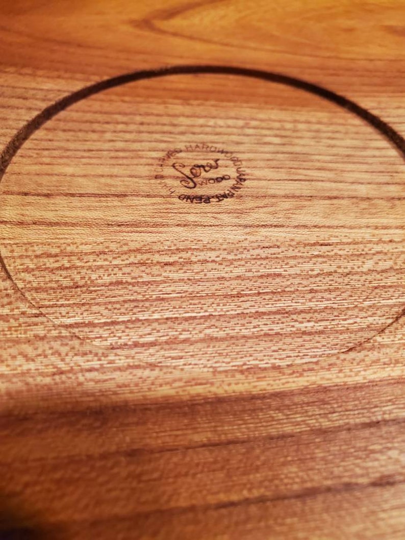 Wood Chip and Dip Serving Tray Vintage MCM From Japan Etsy