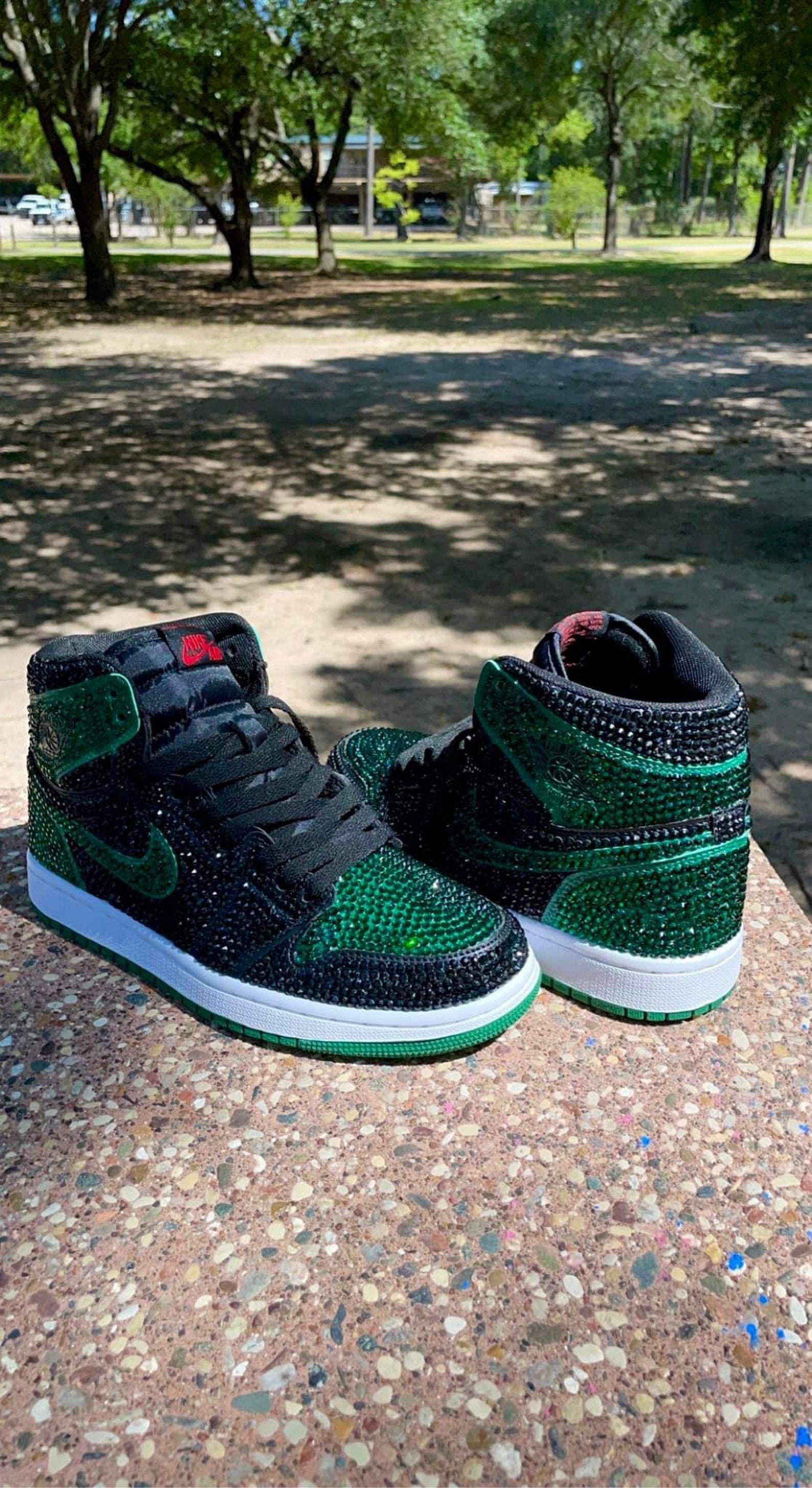 blinged out jordan 1