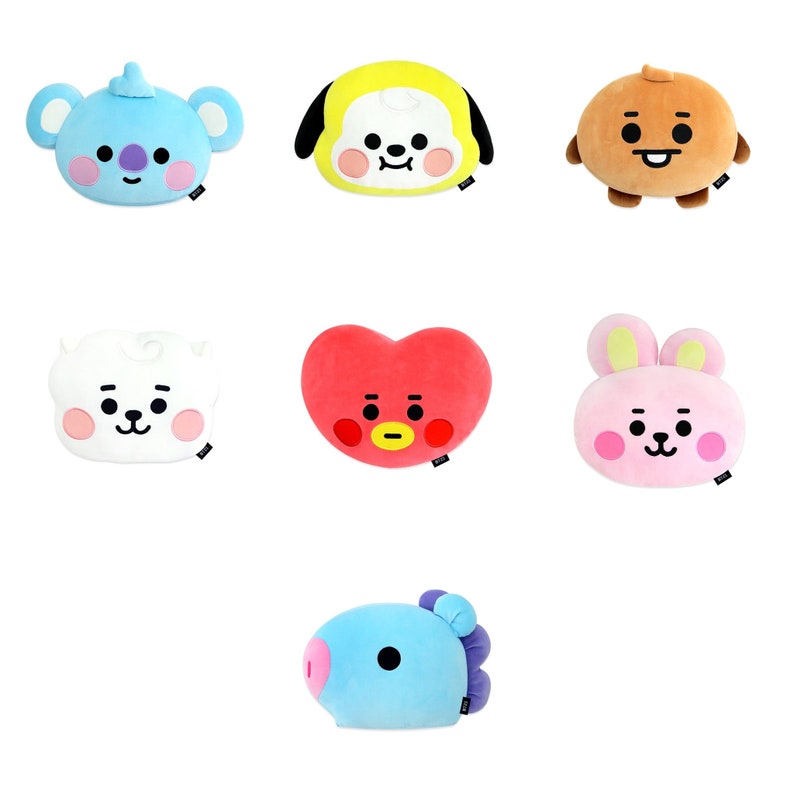 BT21 Face Plushie BT21 Etsy
