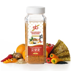 S-B SPICES Premium Togarashi Spice 1lb Blend: Authentic Japanese Chili, Sesame, Spicy Herb Blend , and Umami Flavors