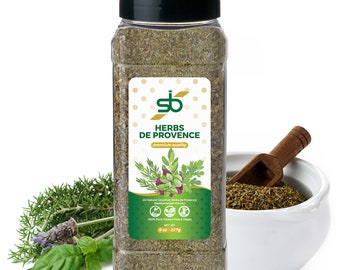 S-B SPICES Authentic Herbs de Provence 8 oz Gourmet Spice Blend, Non-GMO Spices French Cuisine Culinary Gift, Handcrafted Aromatic Seasoning