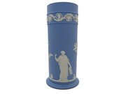 Wedgwood Jasperware Spill Vase The Muses Pale Blue Jasper Excellent