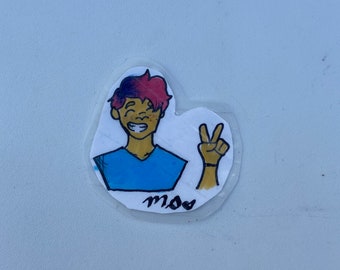 Handmade character sticker