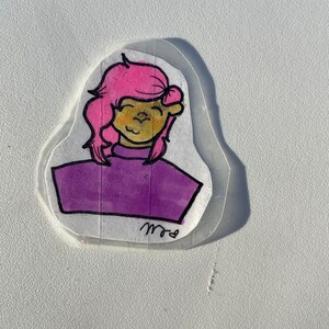 Handmade character sticker