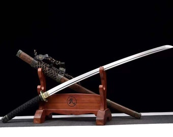 Handmade high-performance spring steel rosewood sheath samurai sword Japanese samurai sword training sword collectible sword